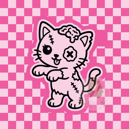 Cat zombie silicone freshie mold