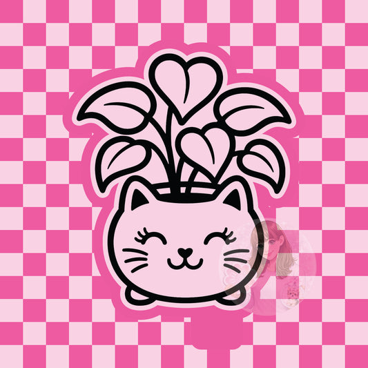 Cat planter silicone freshie mold