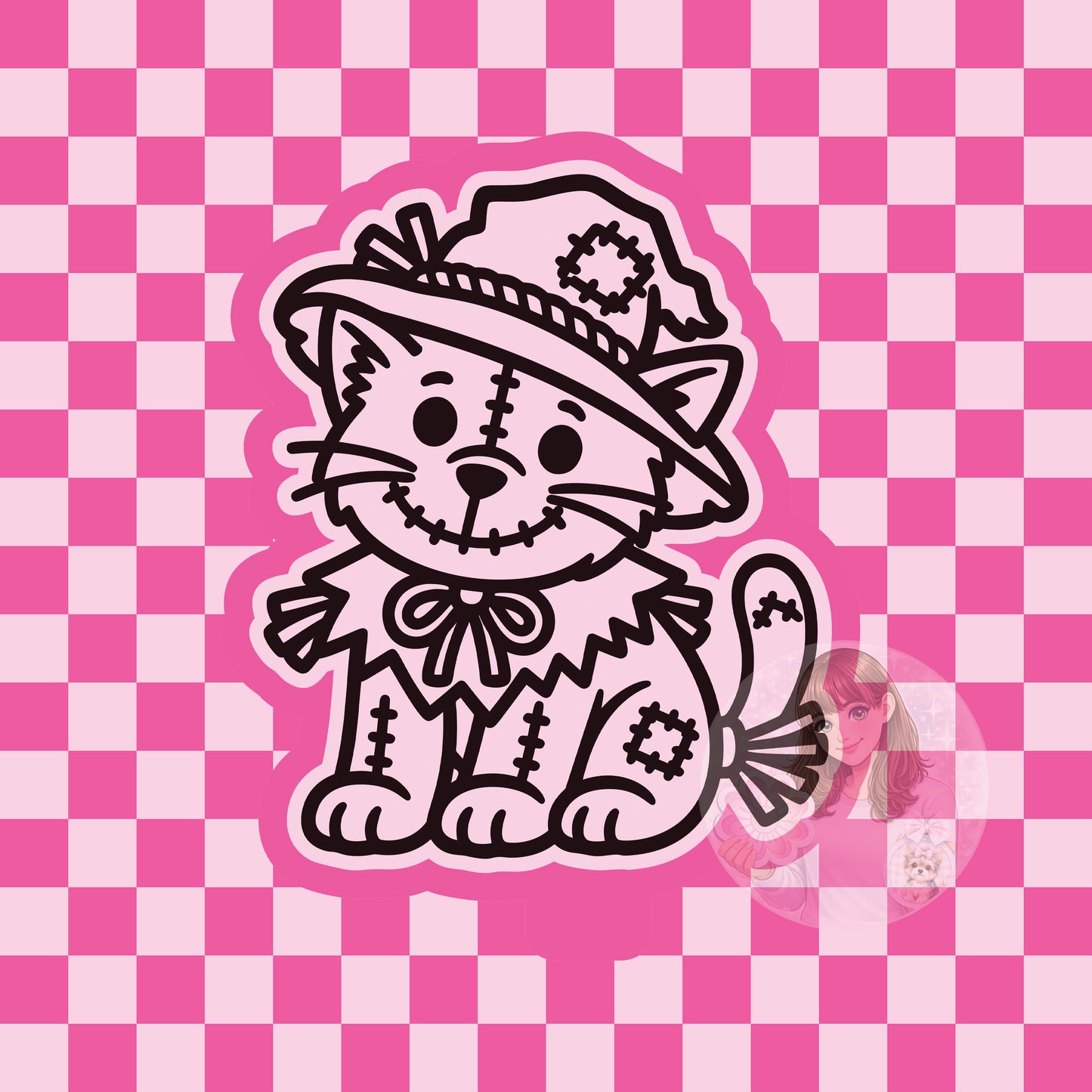 Scarecrow cat silicone freshie mold