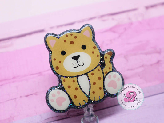 Cheetah badge reel