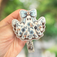 Floral Ghost Retractable Badge Reel