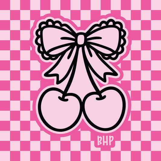 Cherry ruffle bow silicone freshie mold