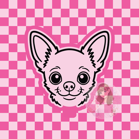 Chihuahua dog head silicone freshie mold