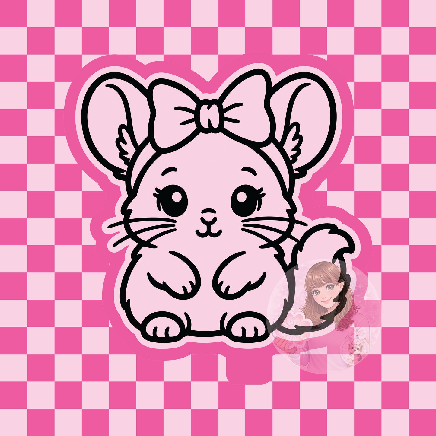 Chinchilla silicone freshie mold