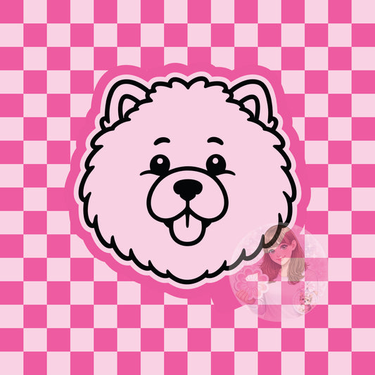 Chow Chow dog head silicone freshie mold