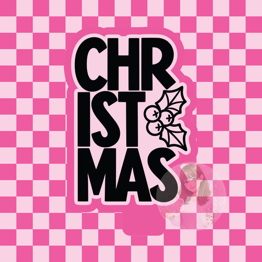 Christmas with holly silicone freshie mold