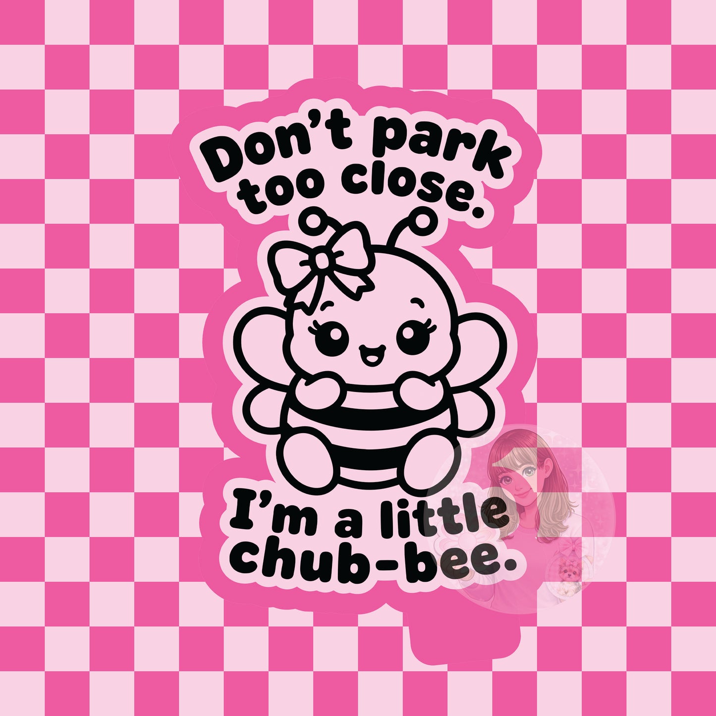 Don't park too close, I'm chub-bee silicone freshie mold