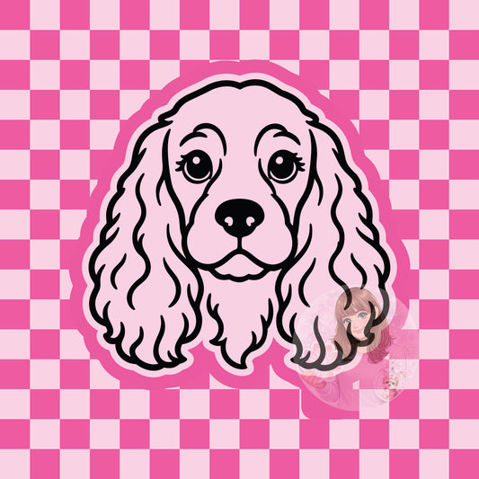 Cocker Spaniel dog head silicone freshie mold