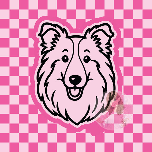 Collie dog head silicone freshie mold