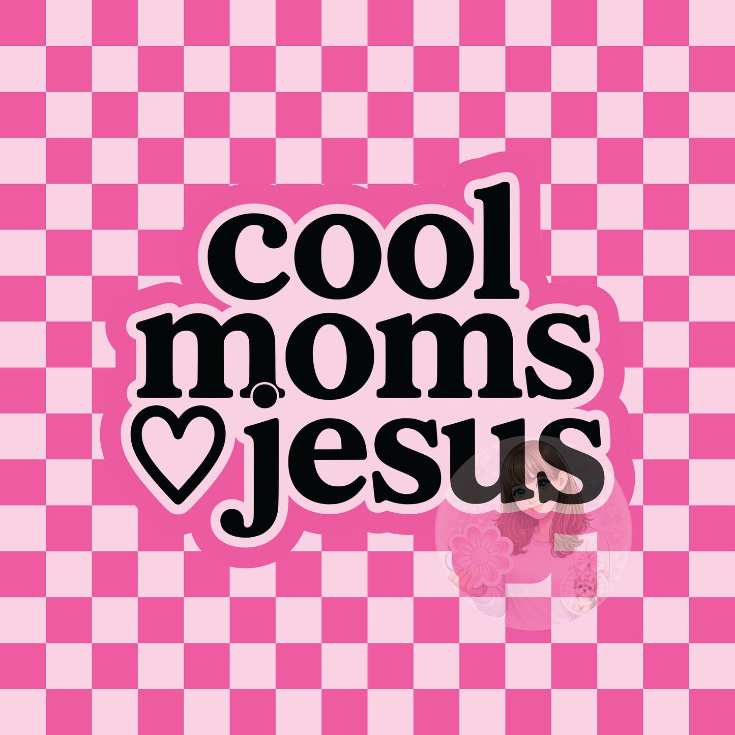 Cool moms love Jesus silicone freshie mold