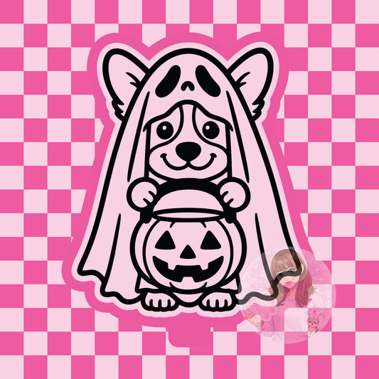 Corgi ghost silicone freshie mold
