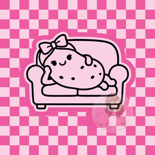 Couch potato silicone freshie mold