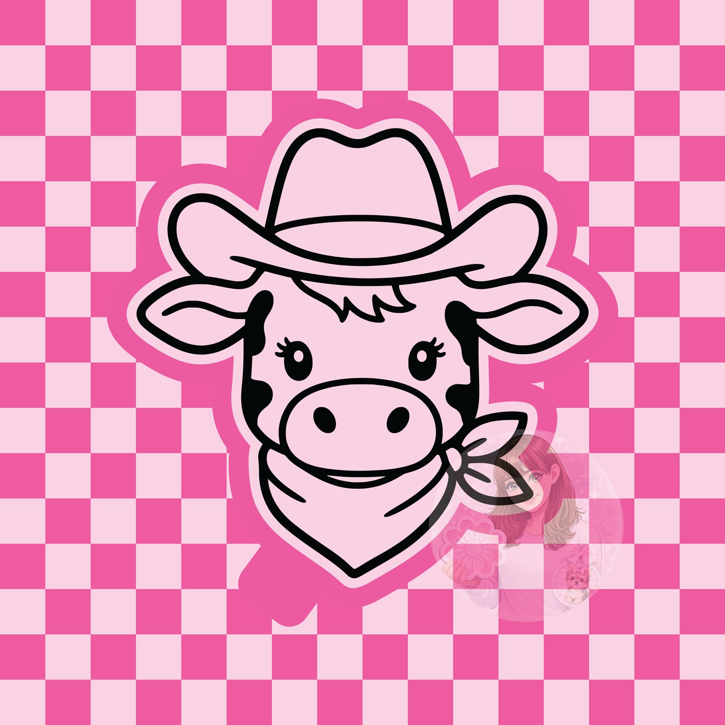 Cowboy cow head silicone freshie mold