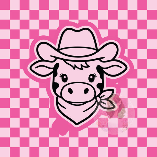 Cowboy cow head silicone freshie mold