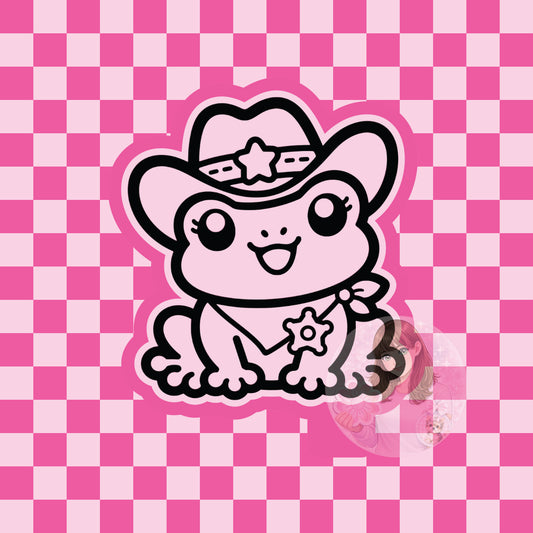 Frog cowboy silicone freshie mold