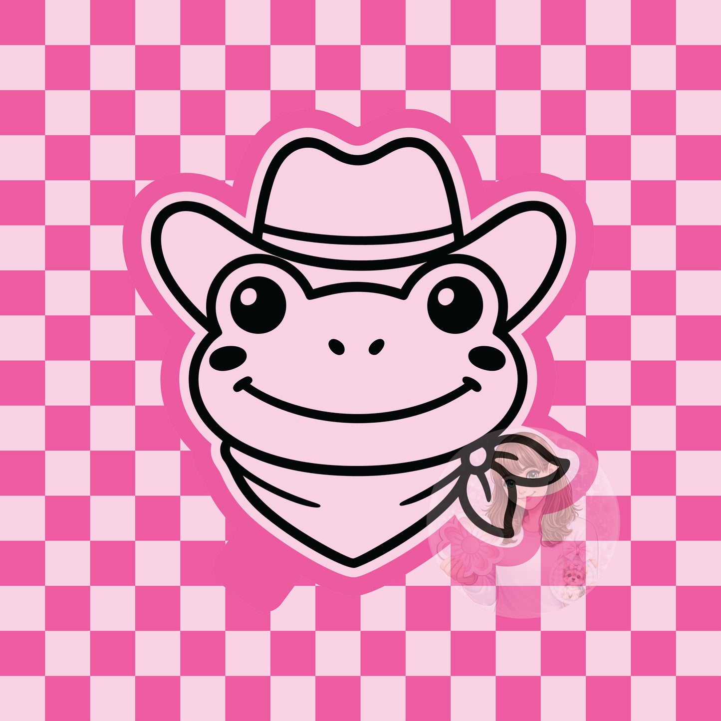 Cowboy frog head silicone freshie mold