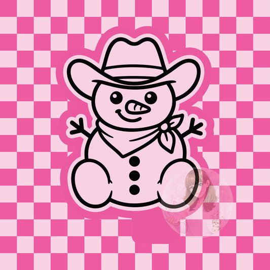 Cowboy snowman silicone freshie mold