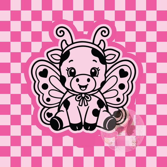 Cow butterfly silicone freshie mold