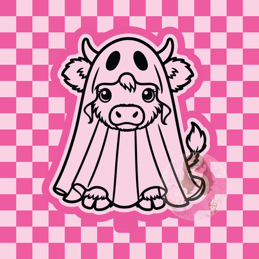 Highland ghost cow silicone freshie mold