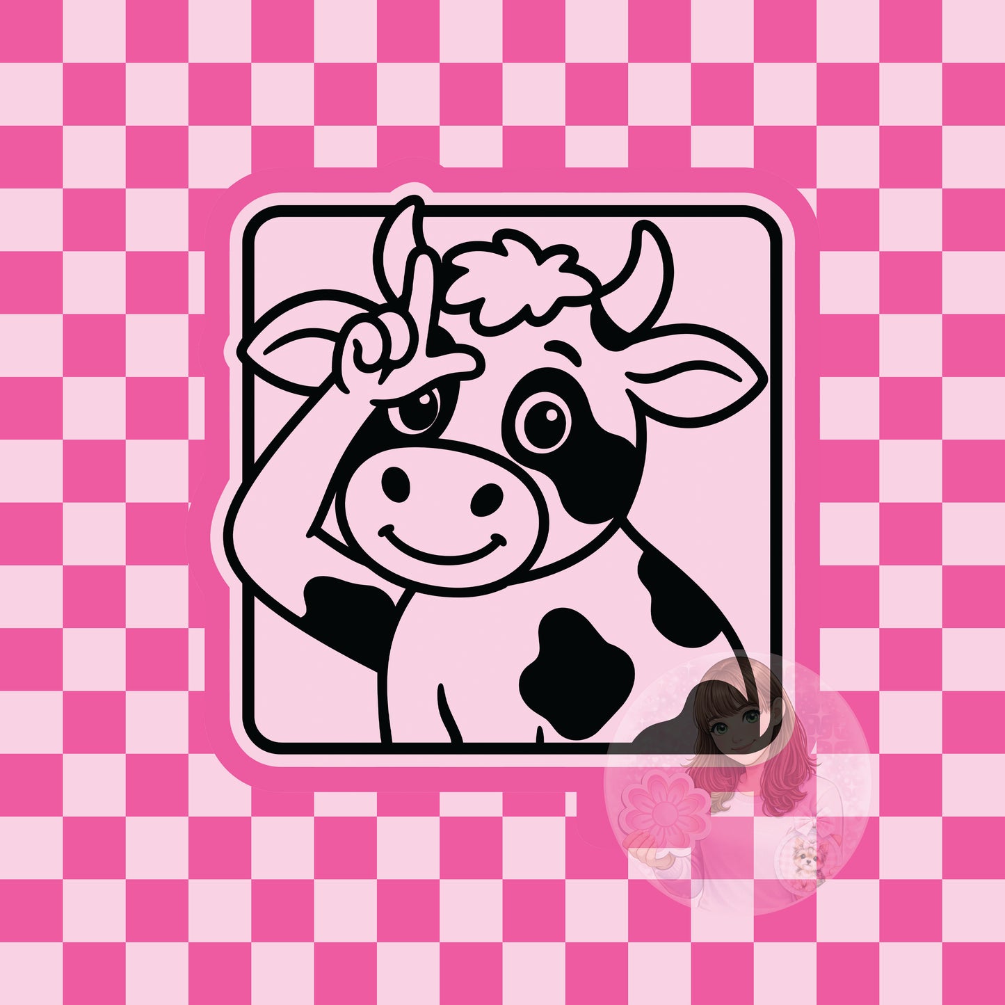 Loser cow silicone freshie mold