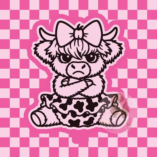 Angry cow silicone freshie mold
