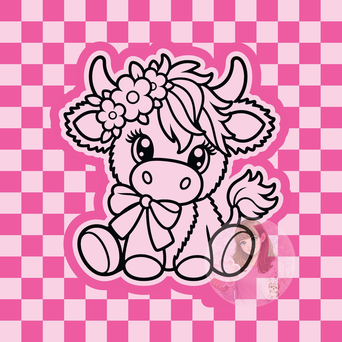 Stuffed cow silicone freshie mold