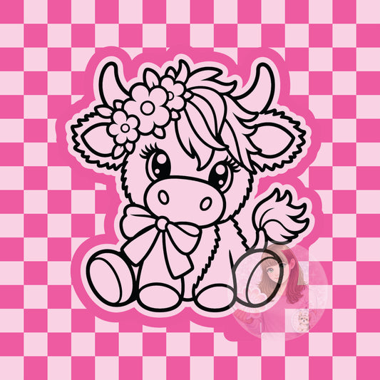 Stuffed cow silicone freshie mold