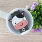 Cute cow cup topper, cow acrylic tumbler topper, cow gifts, cow accessories, cup accessories, topper for cup, tumbler tag, 20oz, 30oz, 40oz