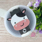 Cute cow cup topper, cow acrylic tumbler topper, cow gifts, cow accessories, cup accessories, topper for cup, tumbler tag, 20oz, 30oz, 40oz