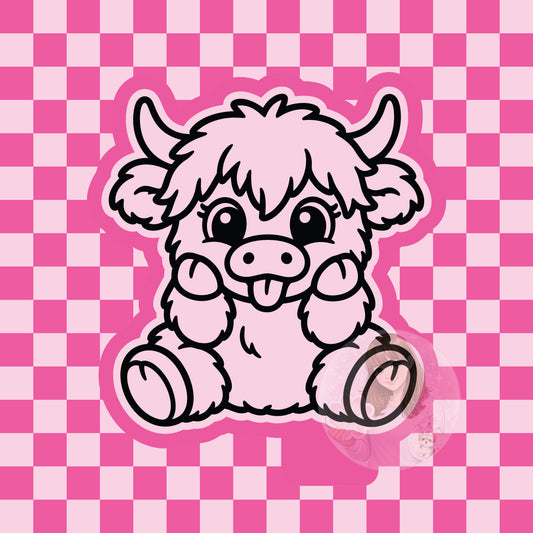 Cutesy highland cow silicone freshie mold