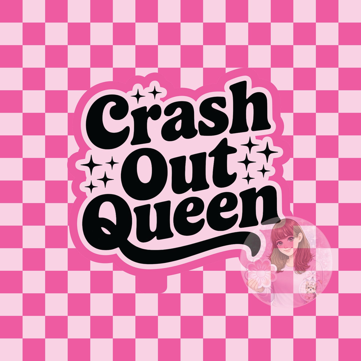 Crash out queen silicone freshie mold