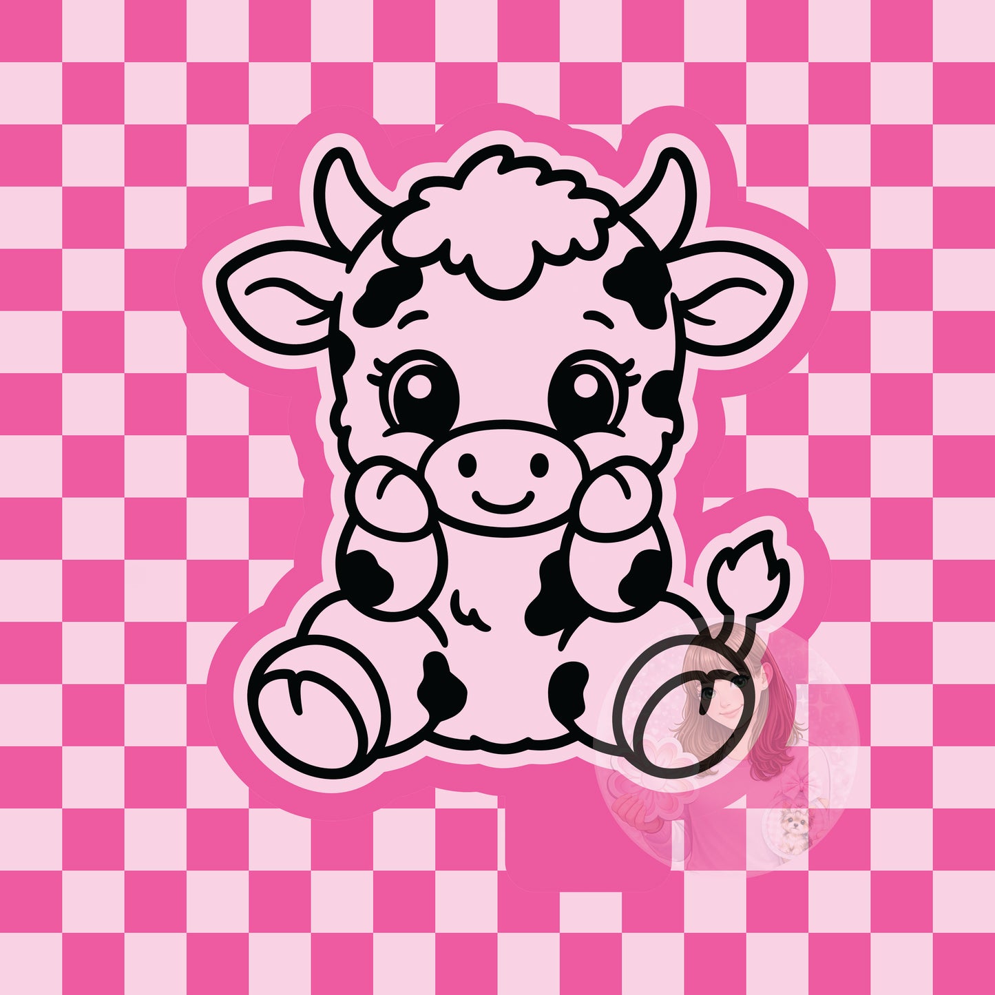 Cutesy cow silicone freshie mold