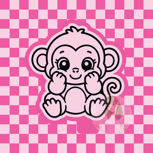 Cutesy monkey silicone freshie mold