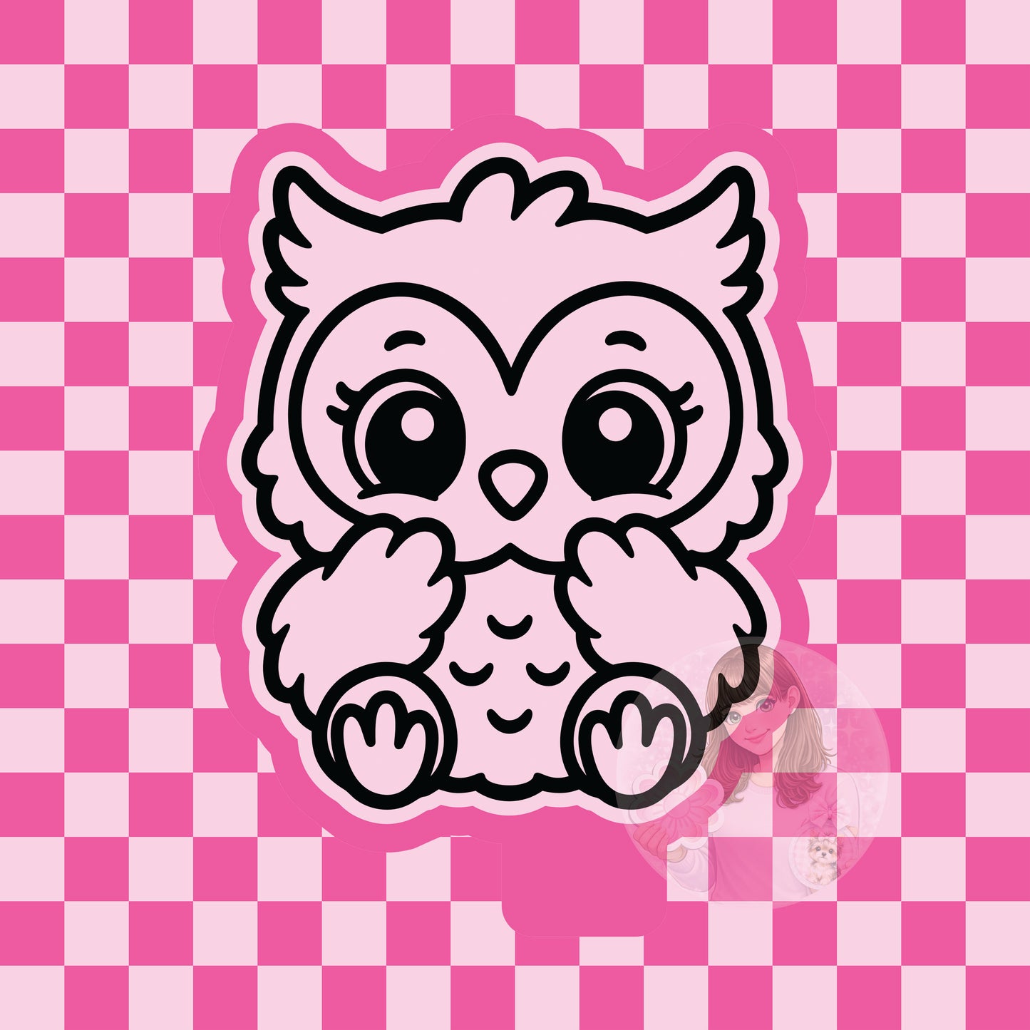 Cutesy owl silicone freshie mold