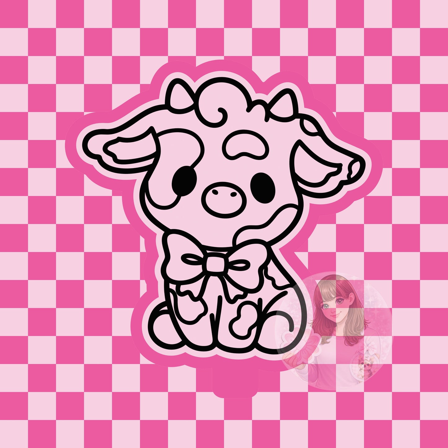 Cow cutey silicone freshie mold