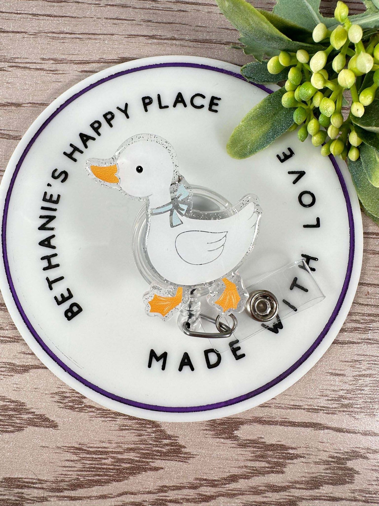 Goose retractable badge reel