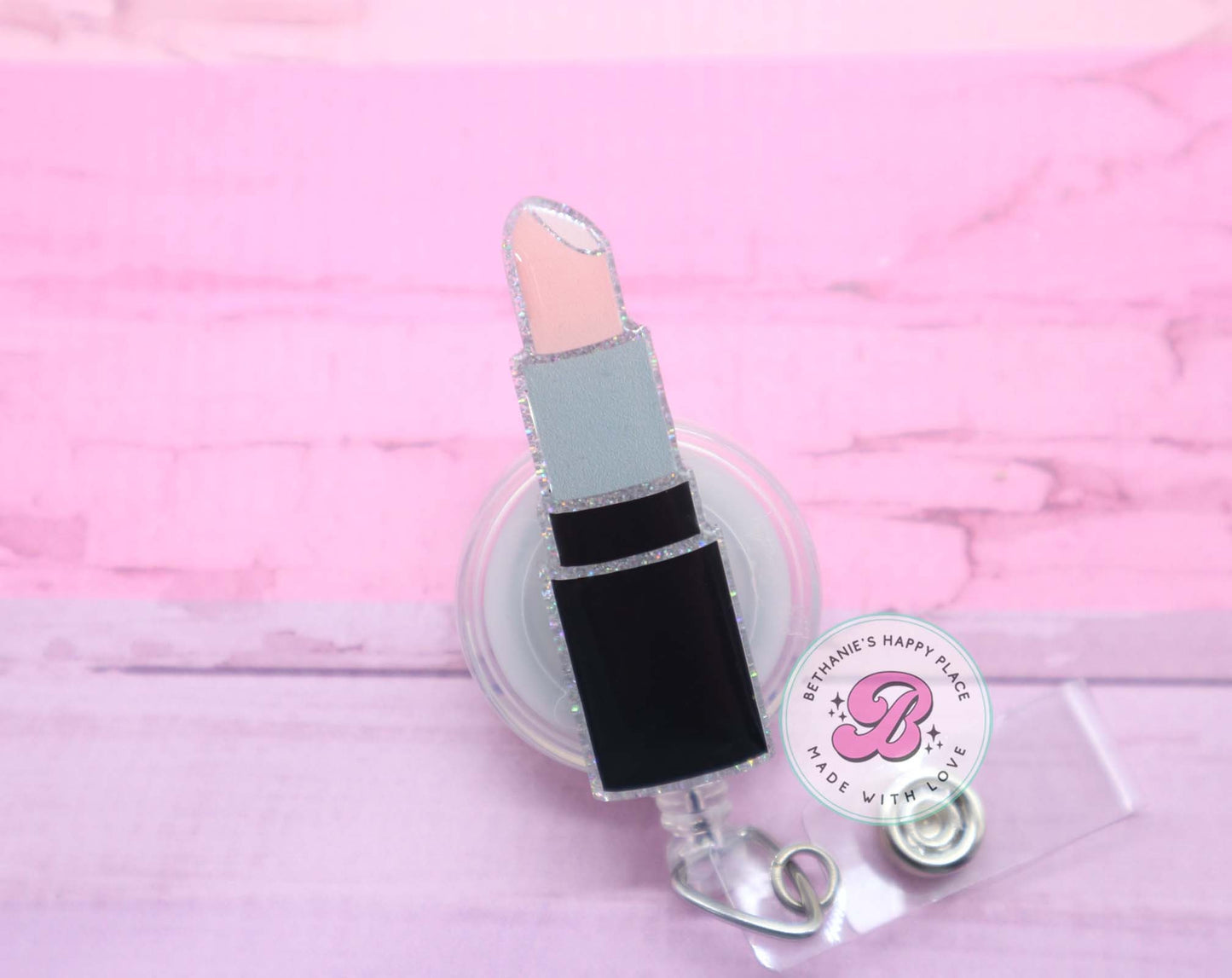 Lipstick badge reel