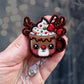 Christmas reindeer mug retractable badge reel