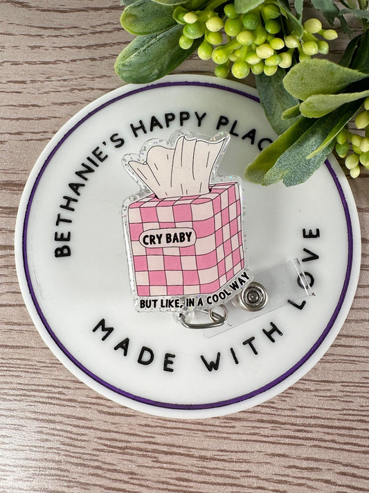 Cry baby retractable badge reel