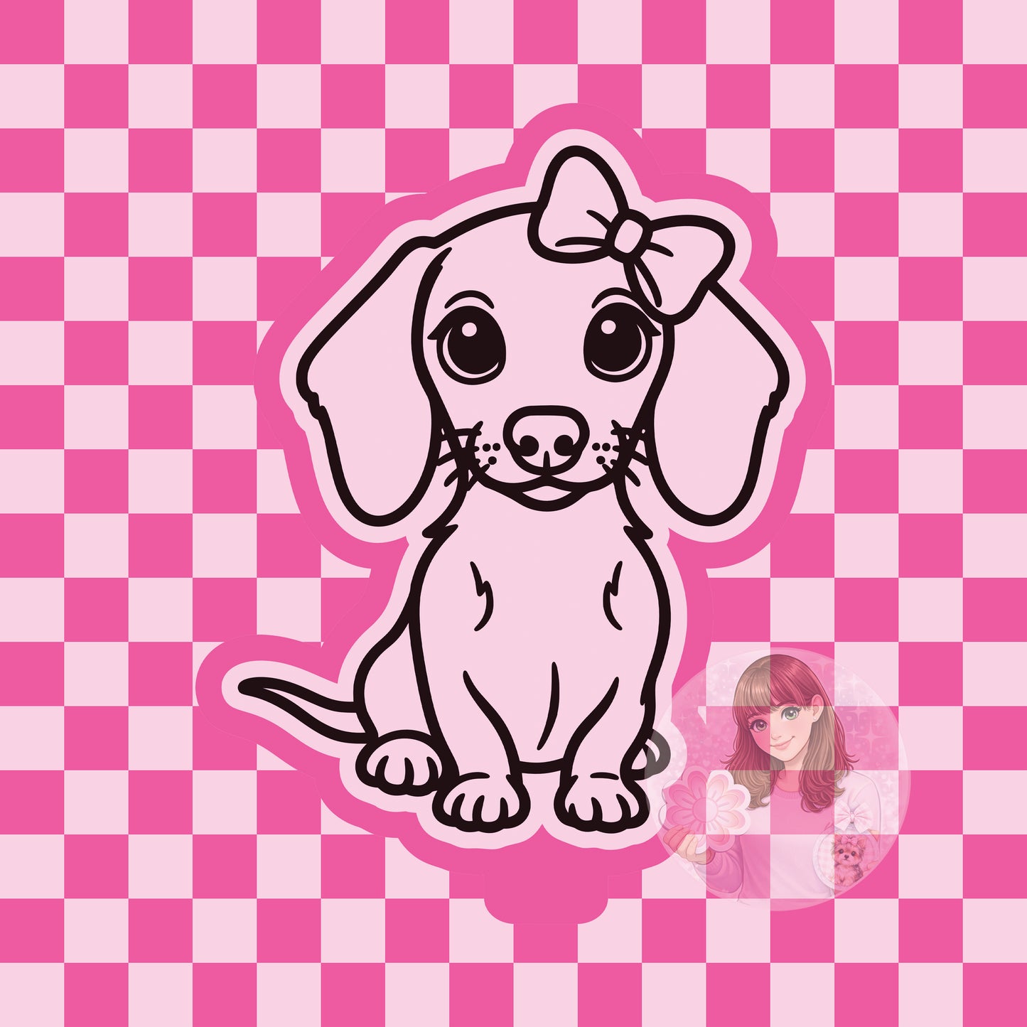 Dachshund silicone freshie mold