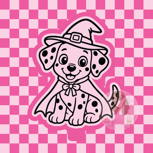 Dalmatian witch silicone freshie mold