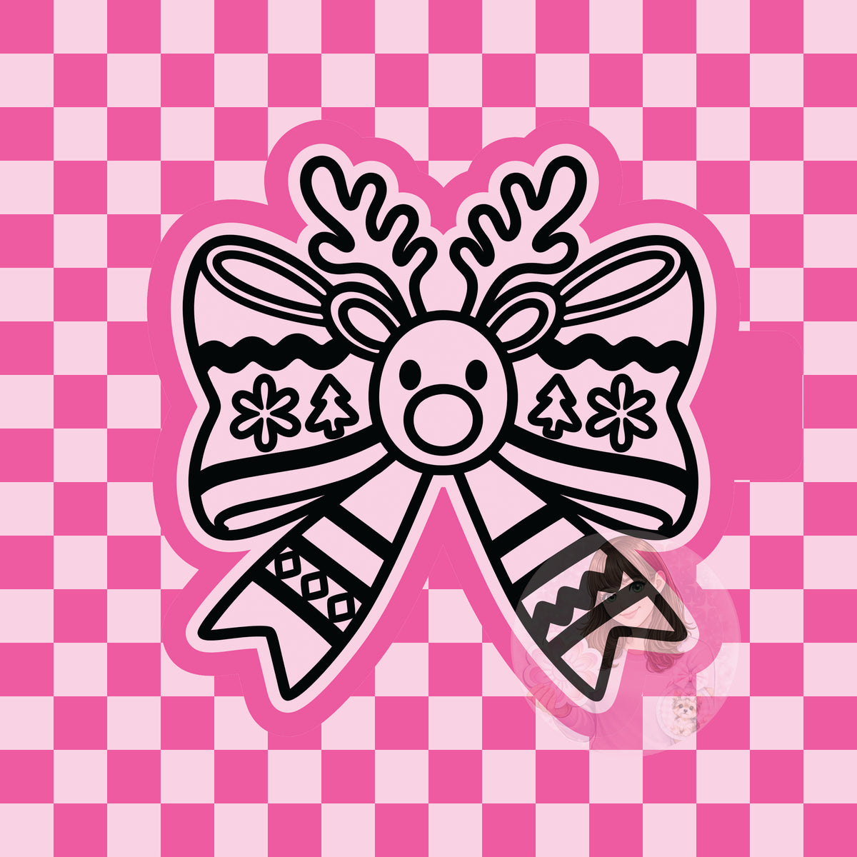 Deer bow silicone freshie mold
