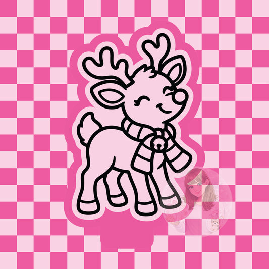 Reindeer with bell silicone freshie mold