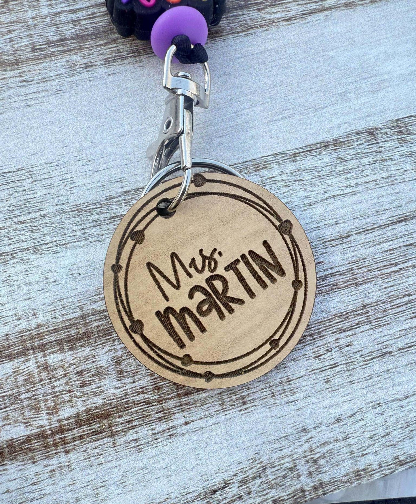 Jesus fills my cup beaded lanyard