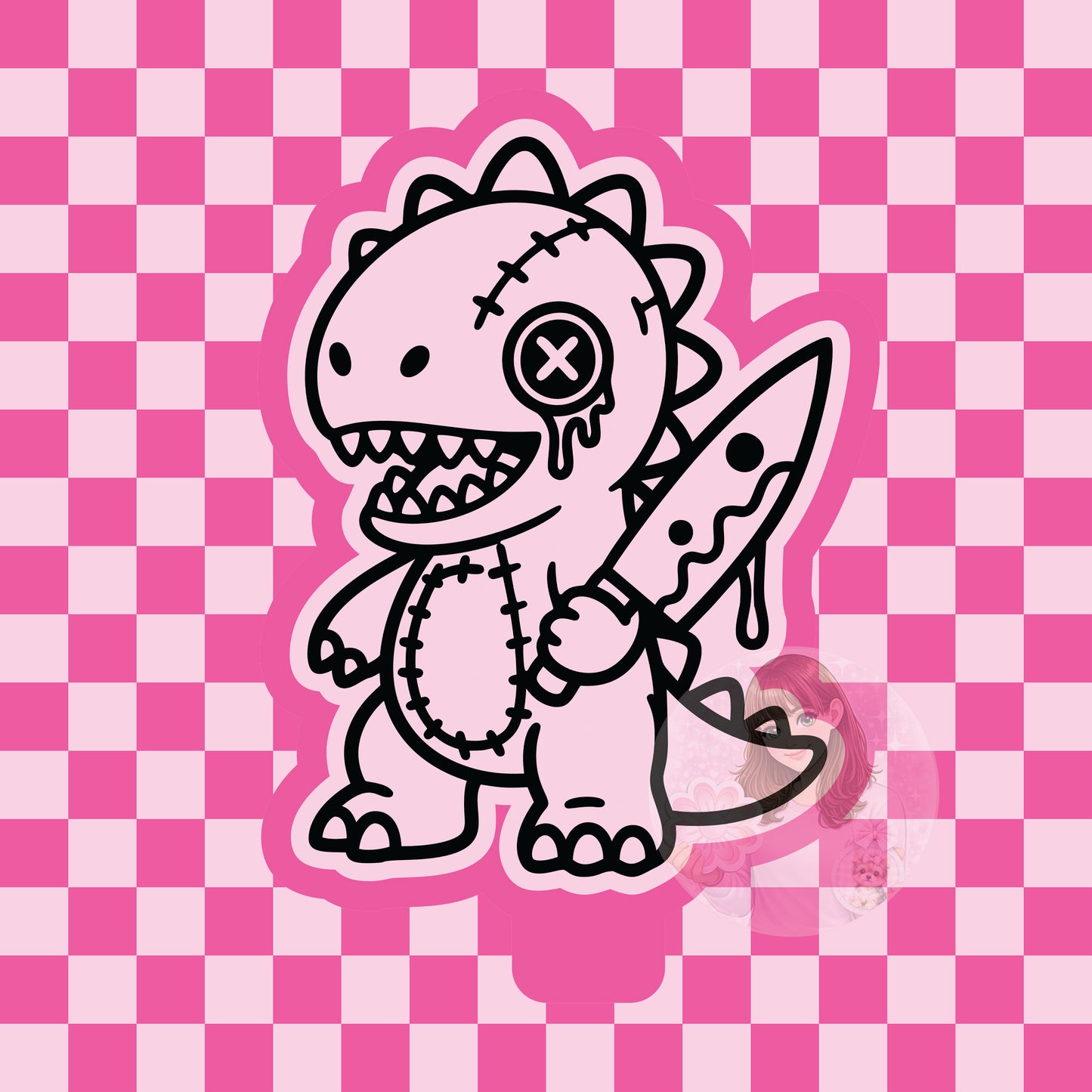 Scary dinosaur silicone freshie mold