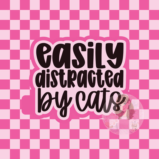 Easily distracted by cats silicone freshie mold