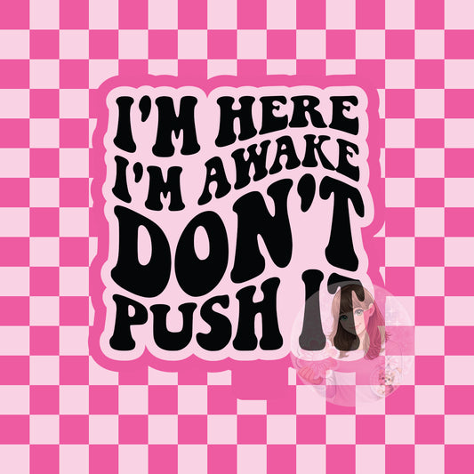Don't push it silicone freshie mold