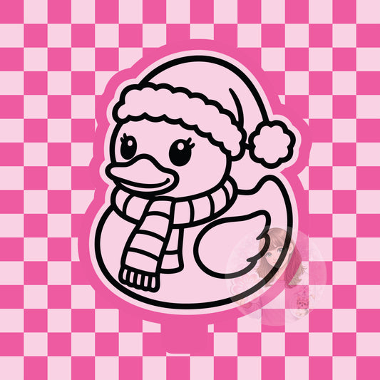 Christmas rubber duck silicone freshie mold