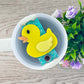 Rubber duck acrylic cup topper, duck tumbler topper, duck gifts, tag for tumbler, personalized name tag for tumbler, 20oz, 30oz, 40oz