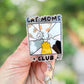 Cat moms club retractable badge reel